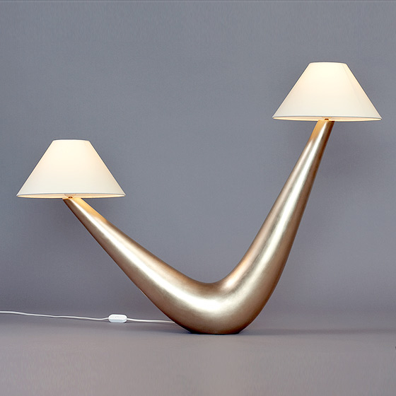 lampe boomerang moon gold