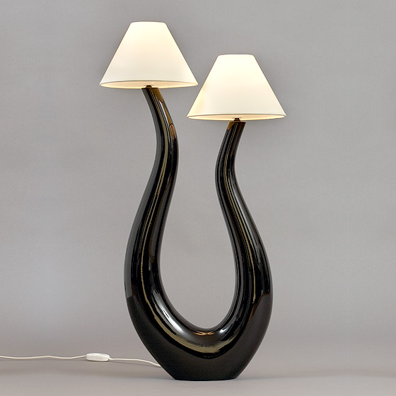 lampe lyre noire